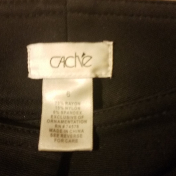 😘😍Cache Black Bootcut Pants size 6 - Picture 4 of 5